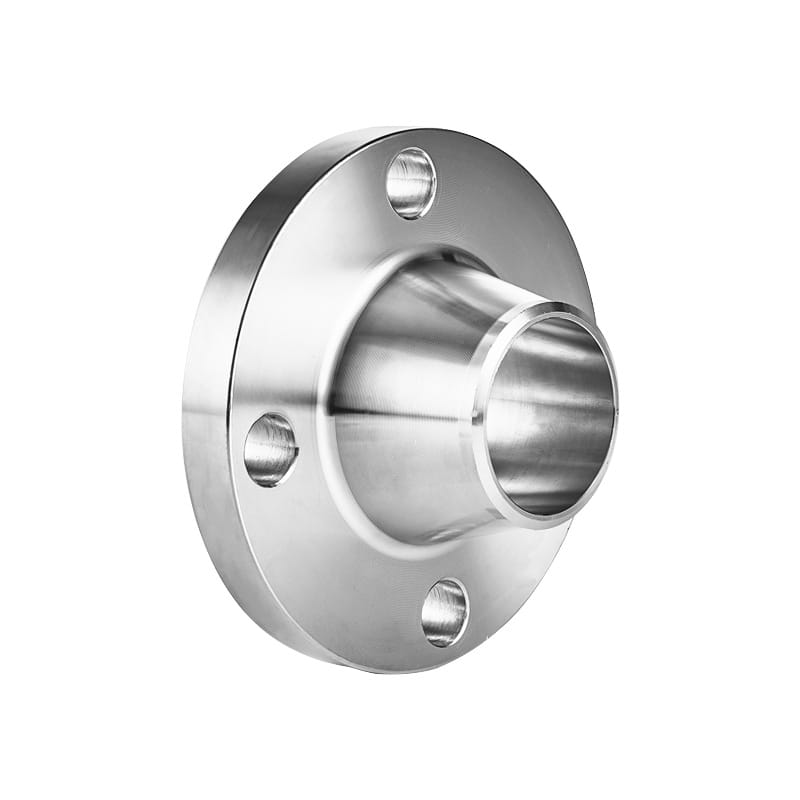 Flange muineál táthaithe cruach dhosmálta le mol barrchaolaithe agus imeall