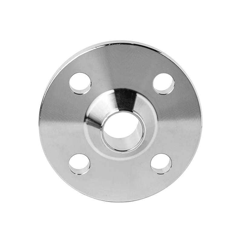 Flange muineál táthaithe cruach dhosmálta le mol barrchaolaithe agus imeall