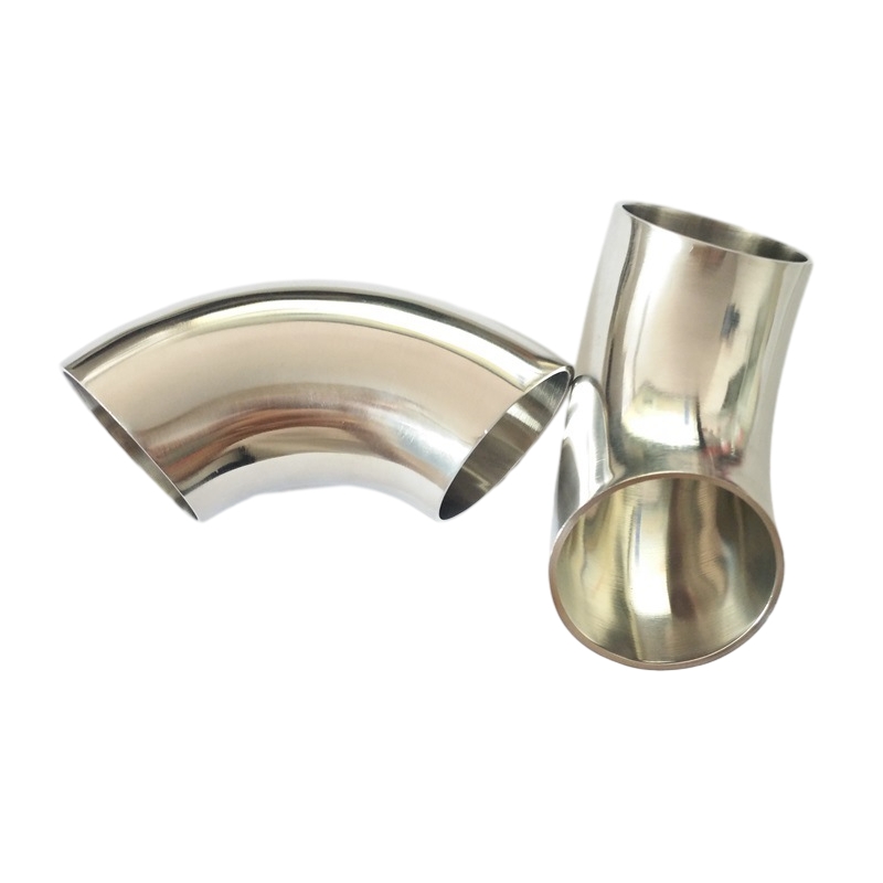 Cruach dhosmálta Tá Weld Weld Weld Brushed 90 ° Ga Gearr (SR) Bends Feadán