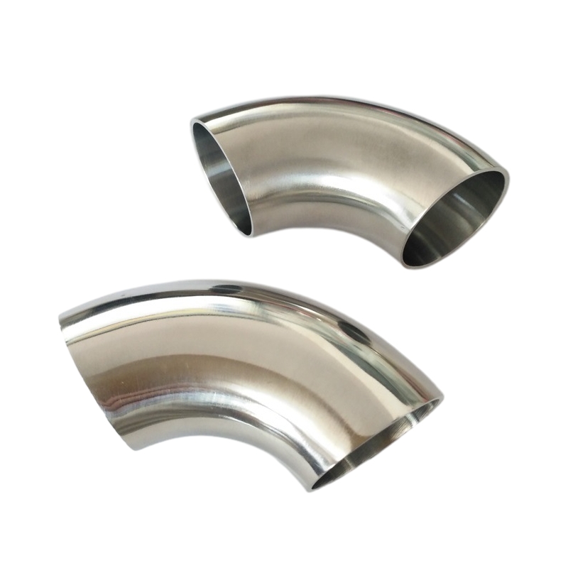 Cruach dhosmálta Tá Weld Weld Weld Brushed 90 ° Ga Gearr (SR) Bends Feadán