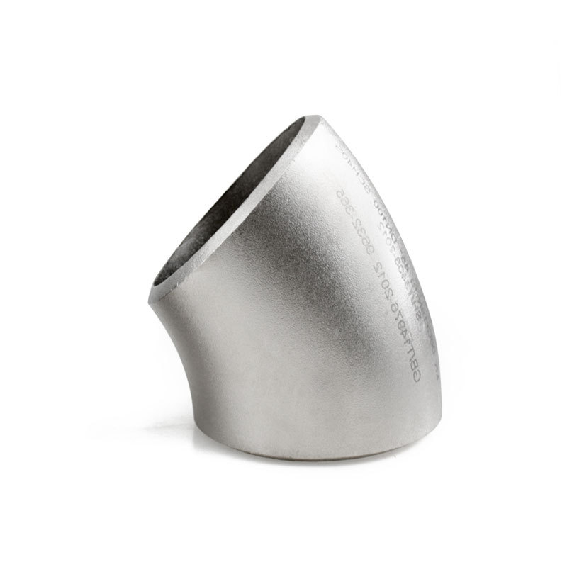 Elbow 45 ° Butt Weld 40s 316 Feistis feadán cruach dhosmálta sábháilte agus saor ó sceitheadh