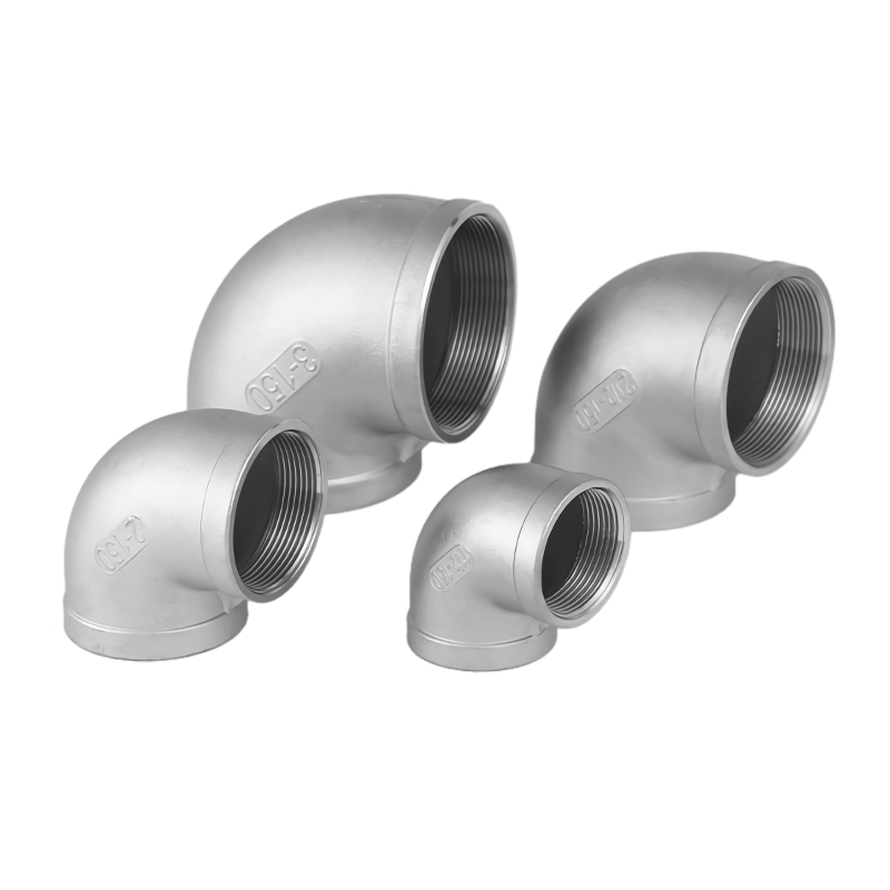 Cruach dhosmálta 316L Cruach dhosmálta Snáithithe Snáithithe Snáithithe 90 ° Píobán Elbow