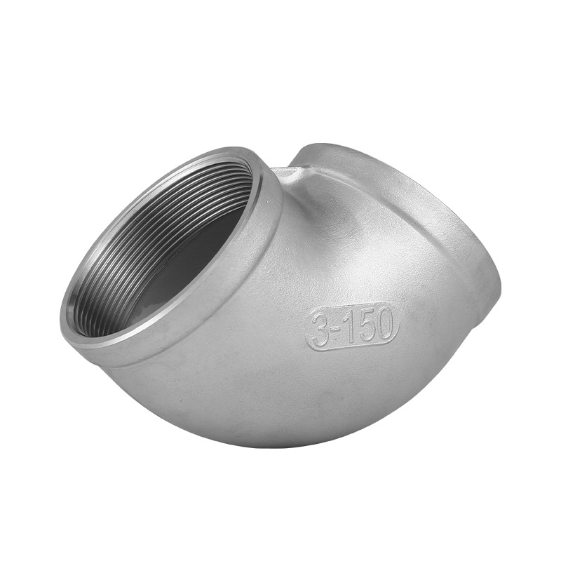 Cruach dhosmálta 316L Cruach dhosmálta Snáithithe Snáithithe Snáithithe 90 ° Píobán Elbow