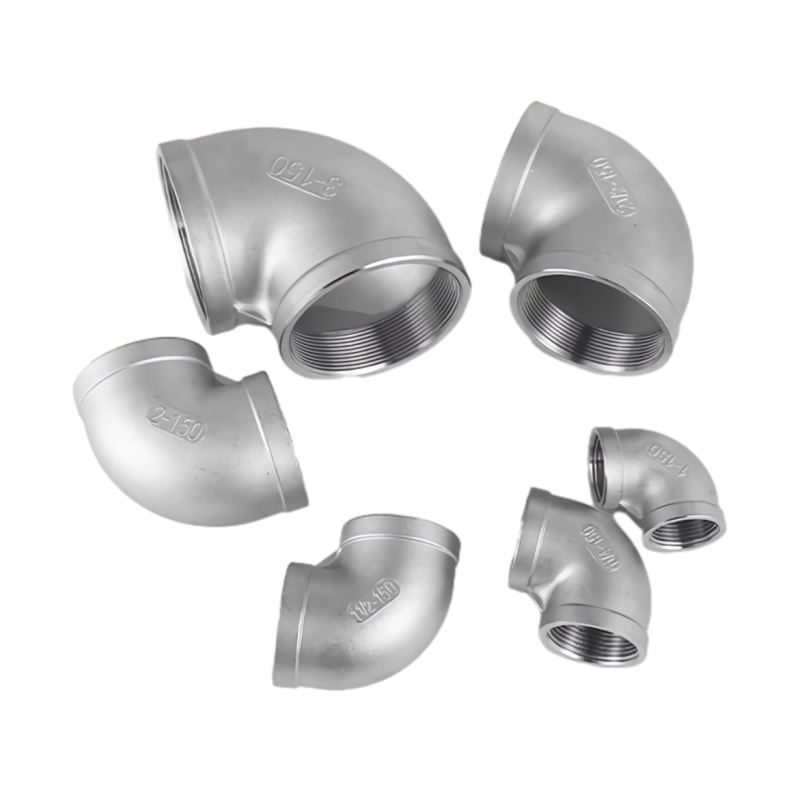 Cruach dhosmálta 316L Cruach dhosmálta Snáithithe Snáithithe Snáithithe 90 ° Píobán Elbow