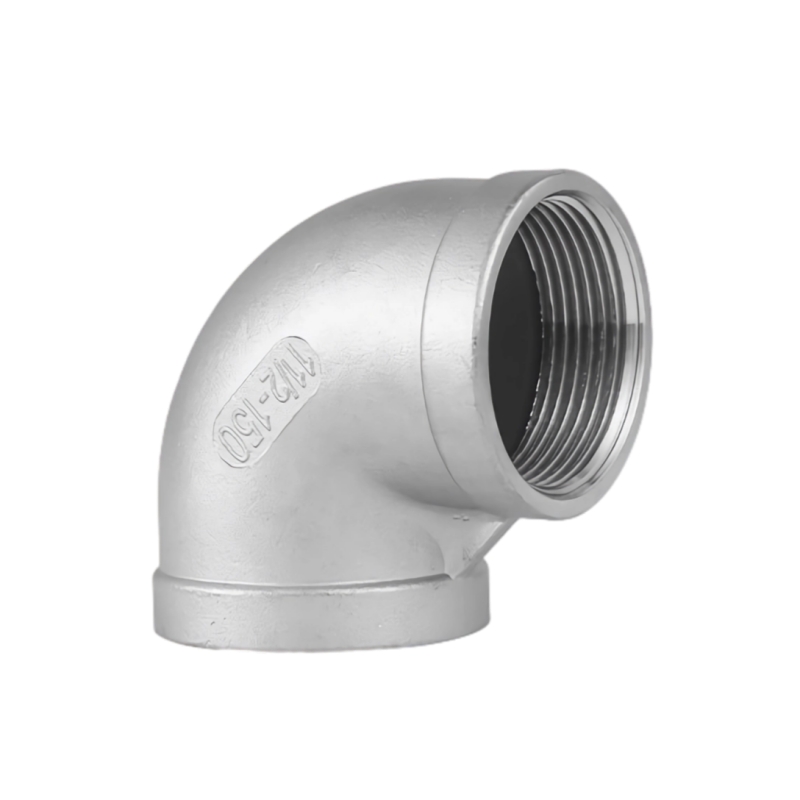 Cruach dhosmálta 316L Cruach dhosmálta Snáithithe Snáithithe Snáithithe 90 ° Píobán Elbow